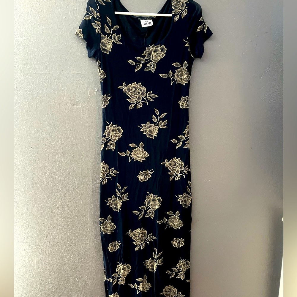 Hawaii washed blue floral dress